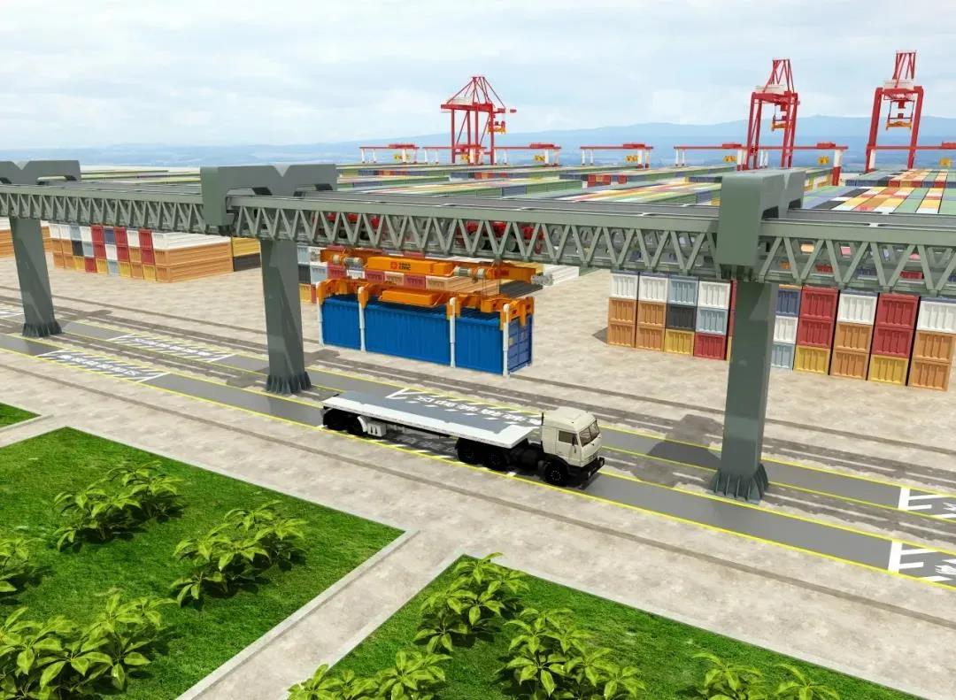 集裝箱在天上“飄”？好像真的有點牛 