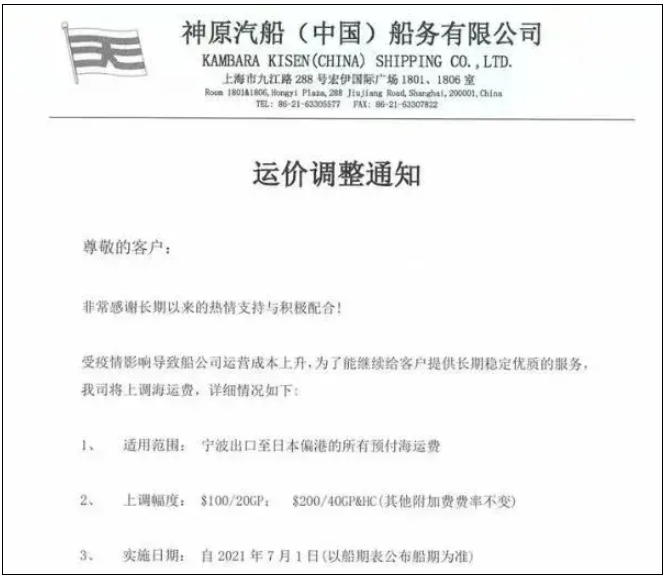 新一輪亞歐旺季附加費到來！每40尺柜2000美元