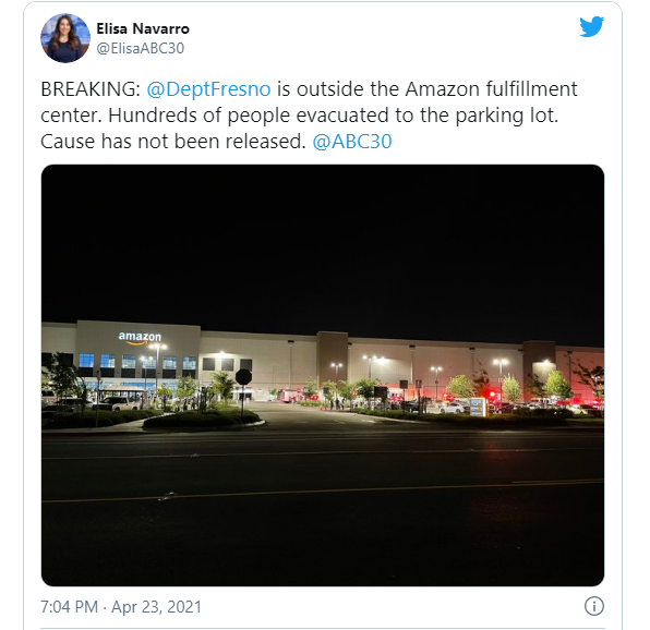 亞馬遜倉(cāng)庫(kù)上架慢；加州一亞馬遜運(yùn)營(yíng)中心發(fā)生火災(zāi)