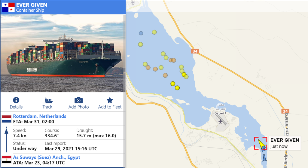 剛剛，蘇伊士運(yùn)河恢復(fù)通行，約500艘船舶等待過境，歐洲三大集裝箱港面臨大擁堵 