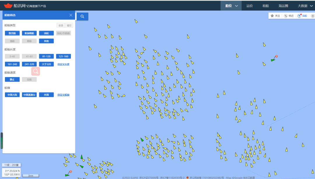 近350艘！上海港排隊船舶數(shù)量短期增長5倍