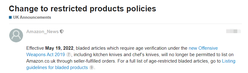 5月19日起！這類商品將被亞馬遜禁止上架！