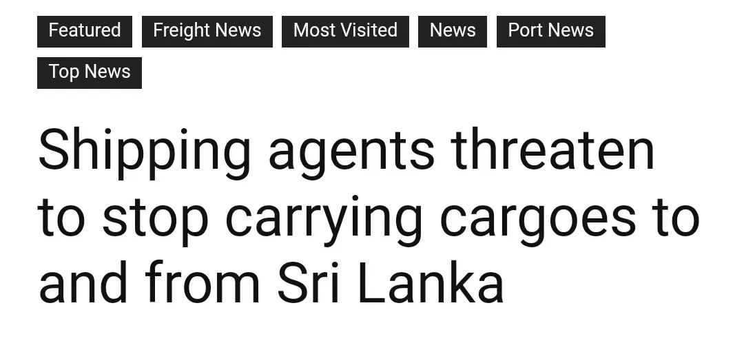 外匯危機(jī)升級(jí)！船公司或?qū)和Ｔ搰?guó)進(jìn)出口航運(yùn)服務(wù)