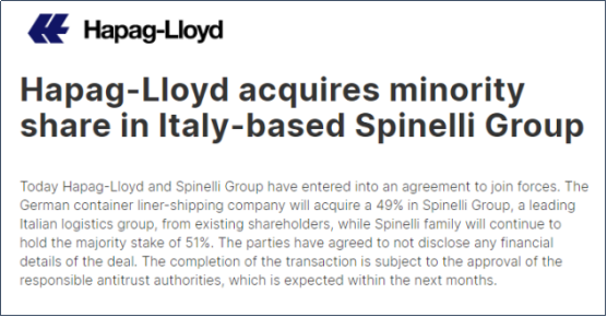 赫伯羅特宣布一項(xiàng)新收購(gòu)