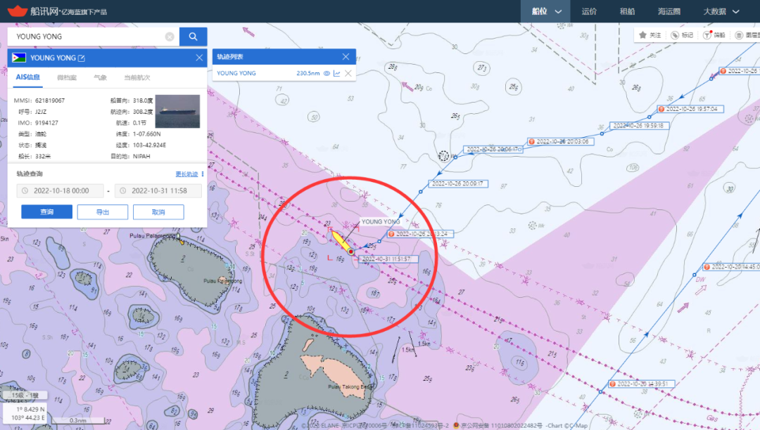麻煩了！30萬(wàn)噸級(jí)VLCC擱淺在天然氣管道上，已4天了！