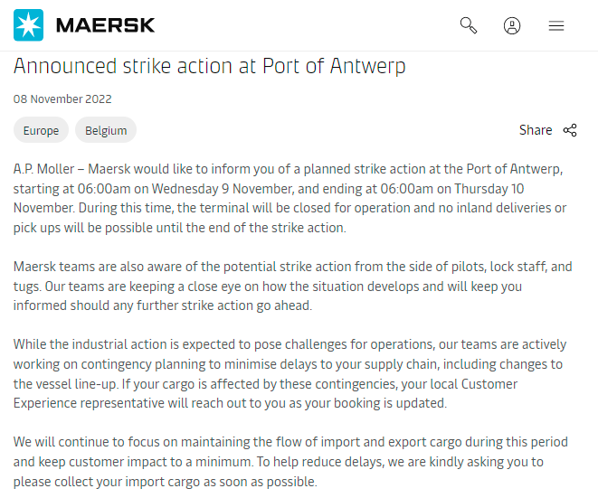 預(yù)警！今日起，歐洲這個(gè)港口開始罷工，海陸空均受限！碼頭堆積如山