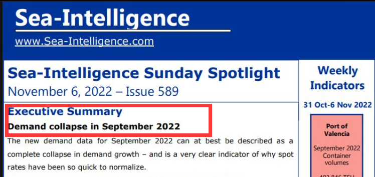 “集裝箱需求出現‘徹底崩潰’，且可能會更遭”