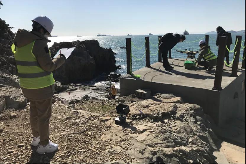 釜山港推出海上無(wú)人機(jī)物資配送