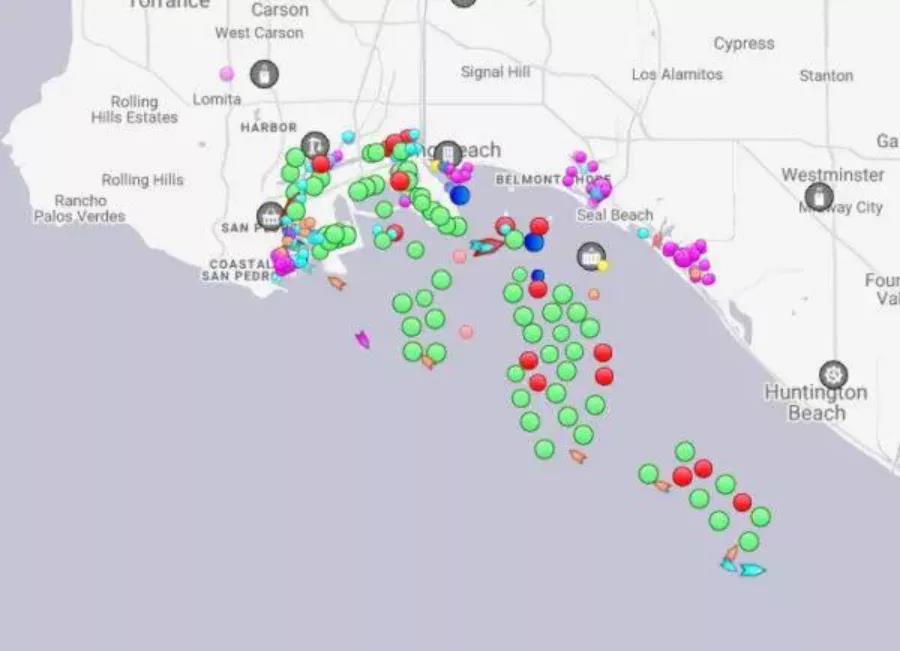 102艘船！美國(guó)"兩港"繼續(xù)死亡堵！