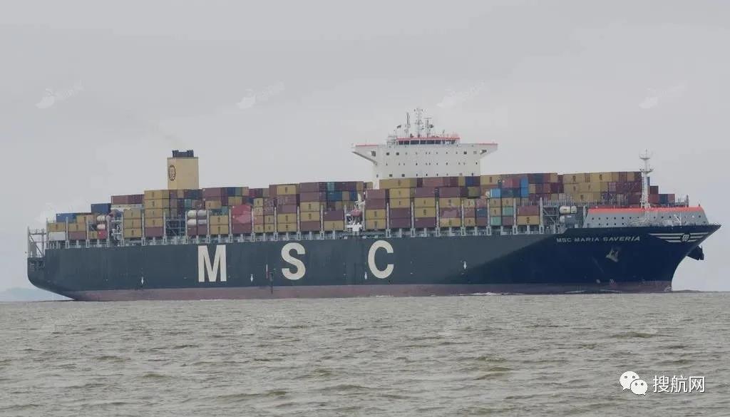 事故丨MSC一艘大型集裝箱突發(fā)機(jī)械故障，航向被迫改變