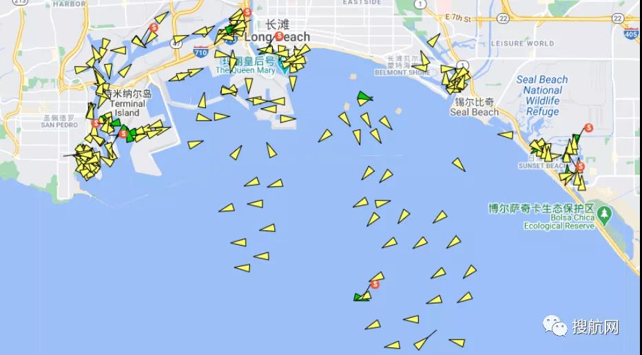 美西港口擁堵加劇，貨物堆積延遲交付，貨船排隊(duì)長達(dá)兩周待泊